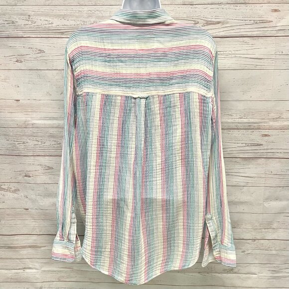 Rails Ellis Iris mult-color rainbow striped shirt - Picture 4 of 11